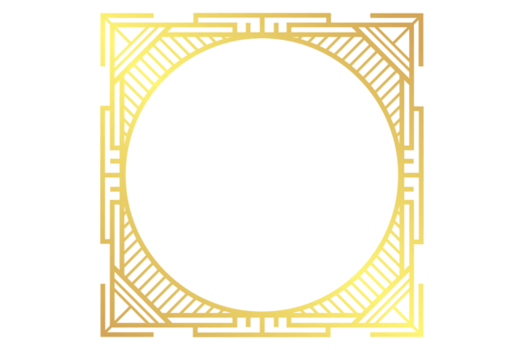 Art Deco Border for Graphics and Illustrations