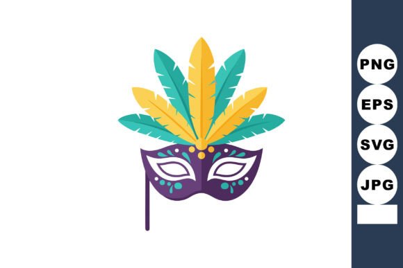 Carnival Mask Graphics for Festive Crafting