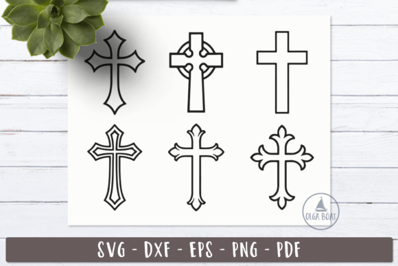 Christian Decorative Cross SVG