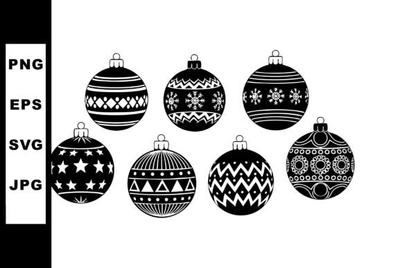 Christmas Decorative Black and White Bau