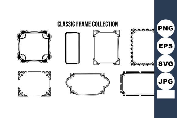 Classic Decorative Black Vintage Frame C