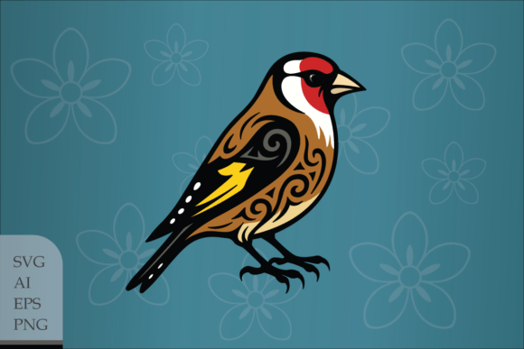 Decorative European Goldfinch Graphics