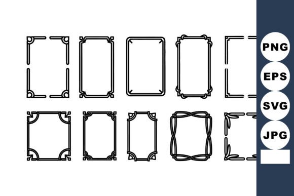 Decorative Vintage Vector Frames Graphics & Illustrations