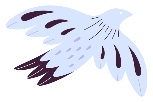 Flying Bird Graphic for Crafting