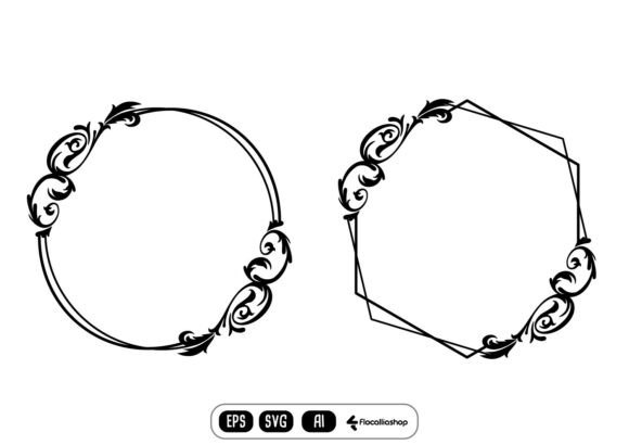 Ornament Frame, Classic Decorative Graphics