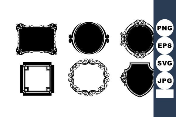 Ornate Decorative Vintage Frames Collect: Graphics & Illustrations