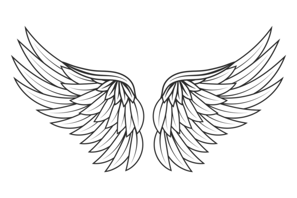Phoenix Wings Tattoo Graphic for Modern Branding