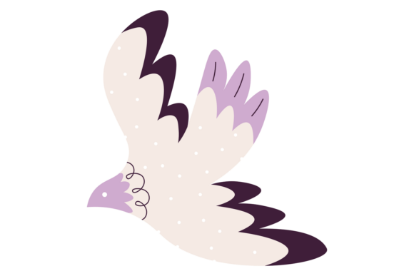 Scandinavian Bird Design Graphics for Crafting