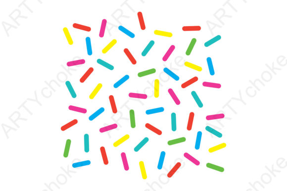 Sprinkles Donut Glaze Decorative Element: Graphics & Illustrations