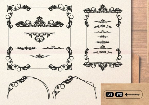 Vintage Ornament and Decorative Frame Graphics