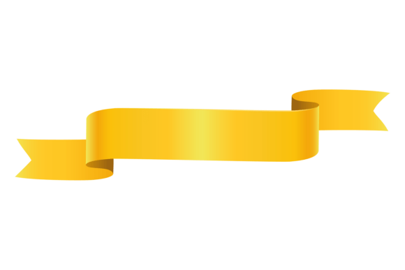 Yellow Decorative Ribbon for Branding and Design