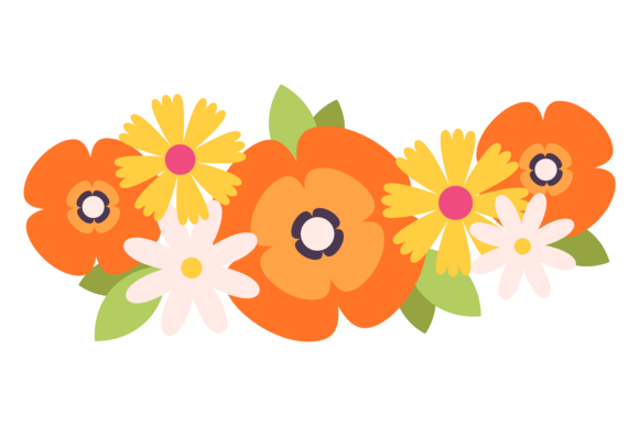 Yellow Flower Divider: A Versatile Graphic for Digital Sellers